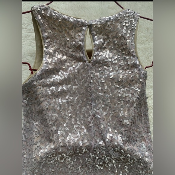 Kontagious Women’s Rose Gold (Nude Bottom)Short Prom Sequins Dress Sz S PreOwned - Picture 7 of 9